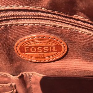 Fossil Leather Tote